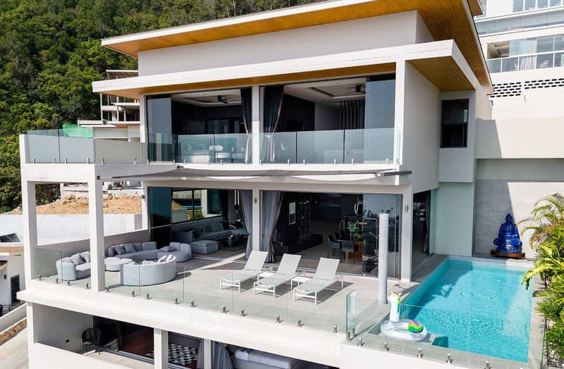 New complex of villas with swimming pools and panoramic sea views near the beach, Samui, Thailand — photo 2