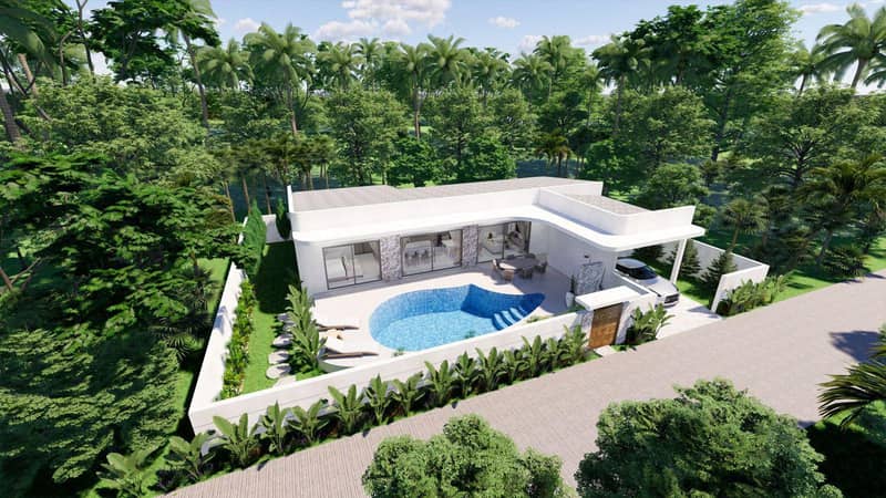 New residential complex of villas with swimming pools and sea views, Choeng Mon, Samui, Thailand — photo 6