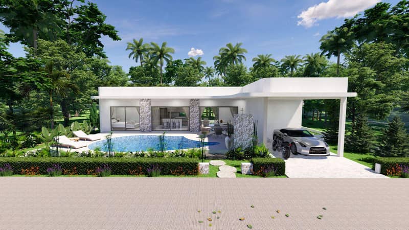 New residential complex of villas with swimming pools and sea views, Choeng Mon, Samui, Thailand — photo 5