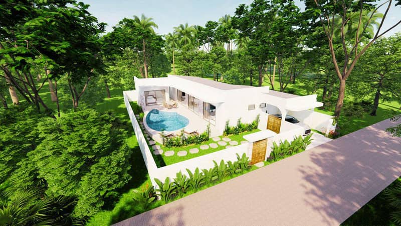 New residential complex of villas with swimming pools and sea views, Choeng Mon, Samui, Thailand — photo 8