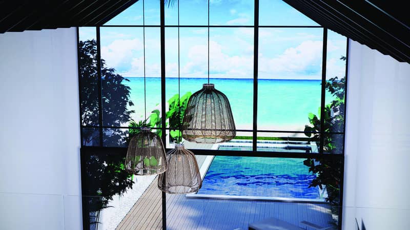 New two-level villas with pools right on the beach, Nathon, Samui, Thailand — photo 3
