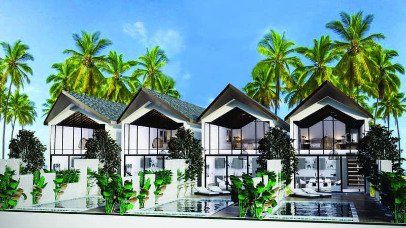 New two-level villas with pools right on the beach, Nathon, Samui, Thailand — photo 2
