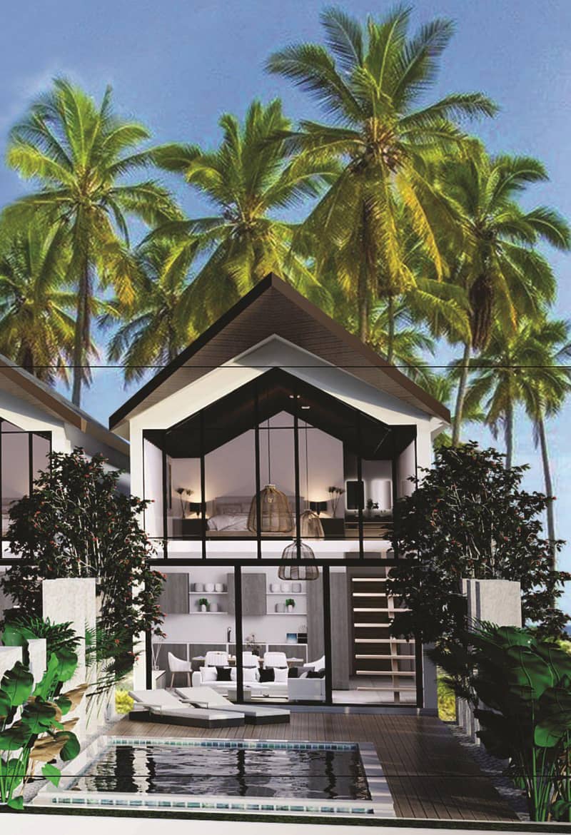 New two-level villas with pools right on the beach, Nathon, Samui, Thailand — photo 2