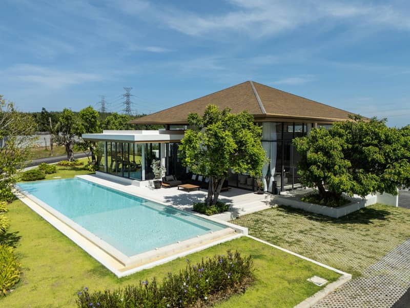 New complex of modern villas with swimming pools near an international school, Phuket, Thailand — photo 2