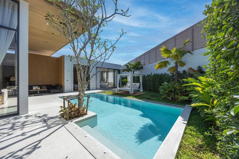 New complex of modern villas with swimming pools near an international school, Phuket, Thailand — photo 5