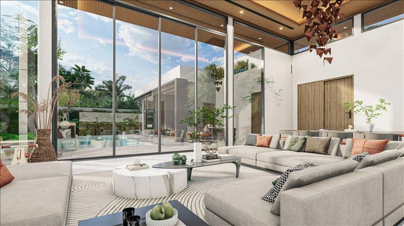 New complex of modern villas with swimming pools close to the beach and an international school, Phuket, Thailand — photo 2