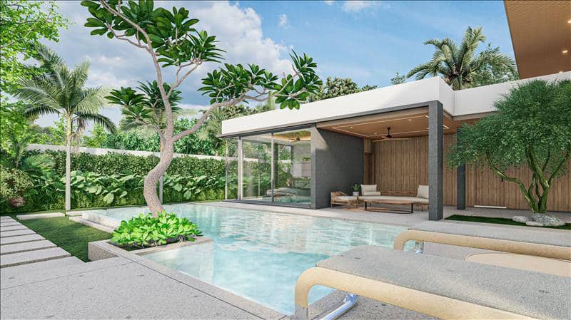 New complex of modern villas with swimming pools close to the beach and an international school, Phuket, Thailand — photo 15