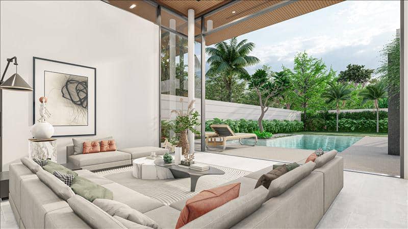 New complex of modern villas with swimming pools close to the beach and an international school, Phuket, Thailand — photo 3