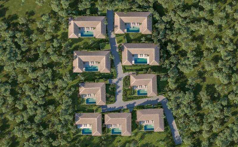 Prestigious residential complex of turnkey villas with swimming pools and sea views, Bang Makham, Samui, Thailand — photo 41