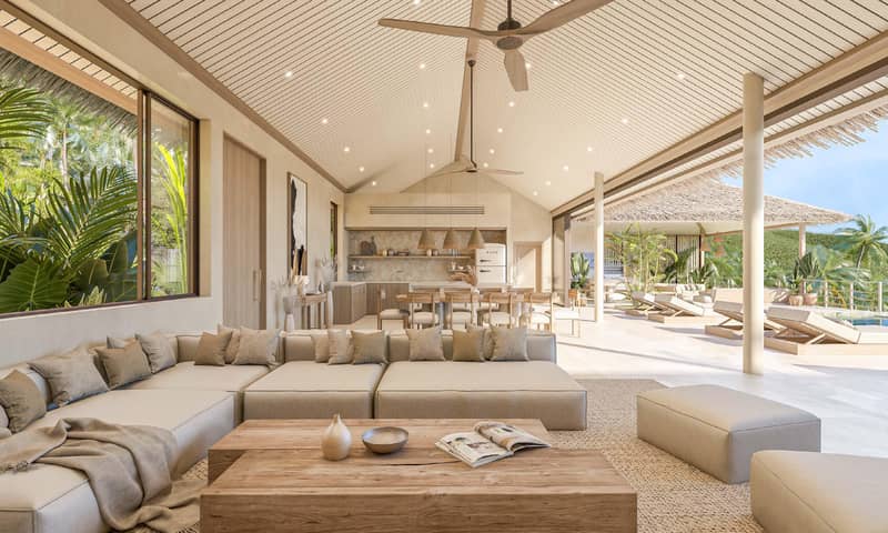 Prestigious residential complex of turnkey villas with swimming pools and sea views, Bang Makham, Samui, Thailand — photo 30