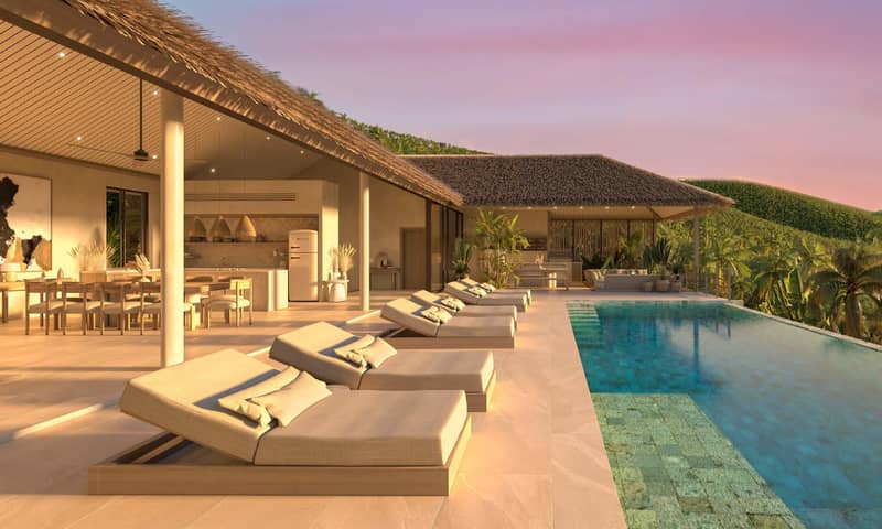 Prestigious residential complex of turnkey villas with swimming pools and sea views, Bang Makham, Samui, Thailand — photo 24