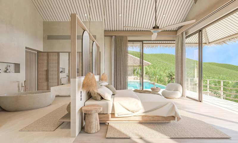 Prestigious residential complex of turnkey villas with swimming pools and sea views, Bang Makham, Samui, Thailand — photo 36
