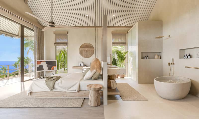 Prestigious residential complex of turnkey villas with swimming pools and sea views, Bang Makham, Samui, Thailand — photo 35
