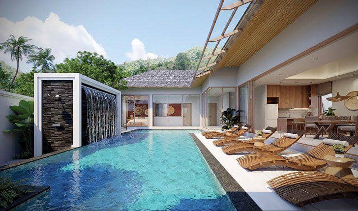 Complex of villa with swimming pools and gardens close to Nai Yang Beach and the airport, Phuket, thailand — photo 16