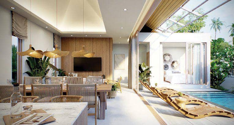 Complex of villa with swimming pools and gardens close to Nai Yang Beach and the airport, Phuket, thailand — photo 3