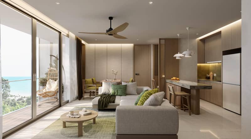 New low-rise residence with roof-top swimming pools and lounge areas in the prestigious area of Bang Tao, Phuket, Thailand — photo 10