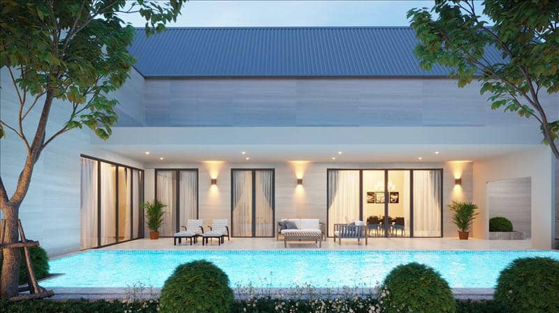 New complex of stylish villas with gardens and swimming pools, Pattaya, Thailand — photo 12