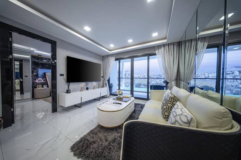 New high-rise residence with pools, waterfalls and jacuzzi, Pattaya, Thailand — photo 41
