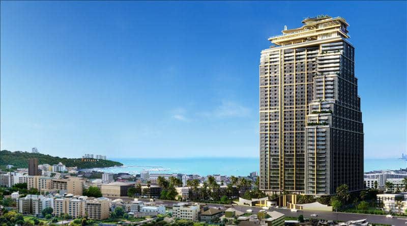 New high-rise residence with pools, waterfalls and jacuzzi, Pattaya, Thailand — photo 2