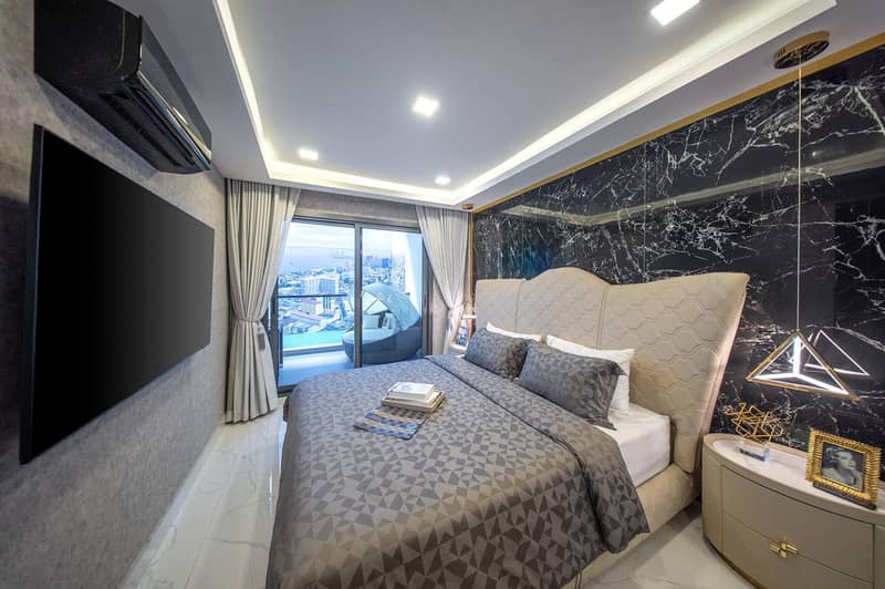 New high-rise residence with pools, waterfalls and jacuzzi, Pattaya, Thailand — photo 33