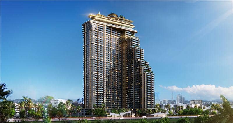 New high-rise residence with pools, waterfalls and jacuzzi, Pattaya, Thailand — photo 3