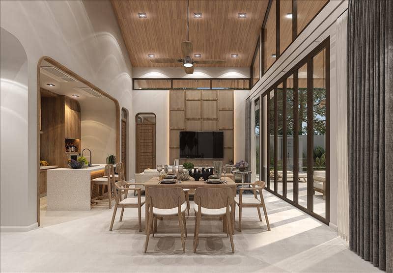 Complex of villas with swimming pools in a luxury residential area, Phuket, Thailand — photo 18