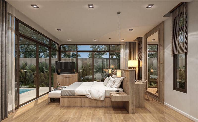 Complex of villas with swimming pools in a luxury residential area, Phuket, Thailand — photo 20