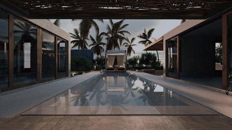 Complex of villas with swimming pools in Choeng Mon area, Samui, Thailand — photo 12