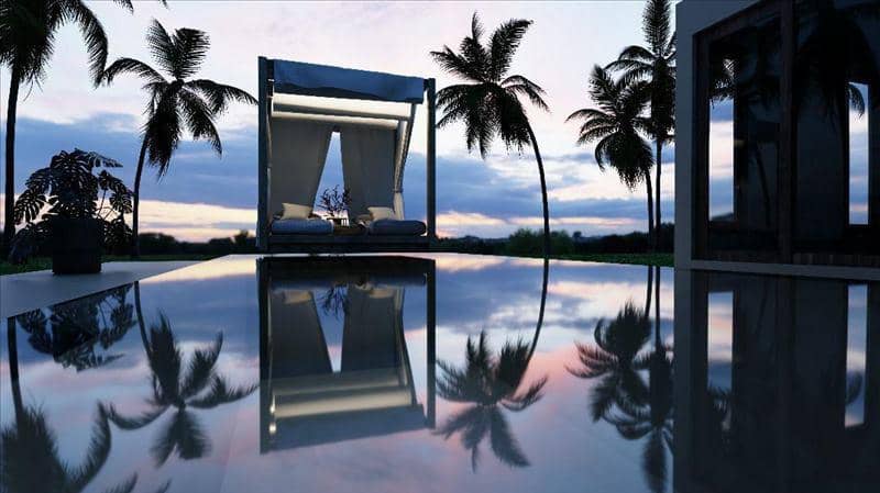 Complex of villas with swimming pools in Choeng Mon area, Samui, Thailand — photo 13