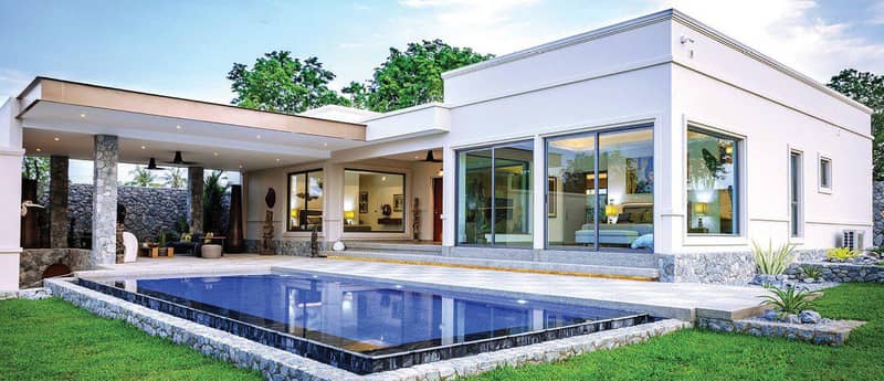 Complex of villas with swimming pools and gardens close to the highways and international schools, Pattaya, Thailand — photo 2