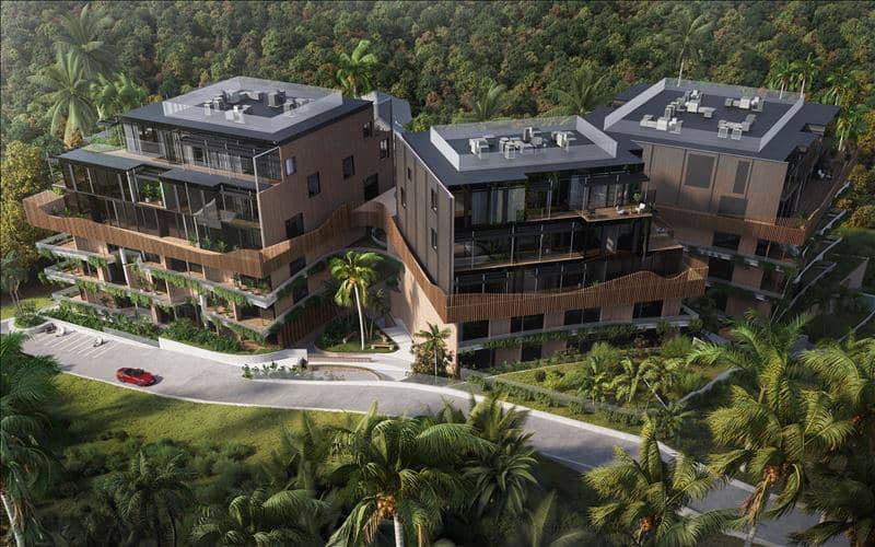 New residential complex with swimming pools, gardens and a co-working area close to Layan Beach, Phuket, Thailand — photo 4