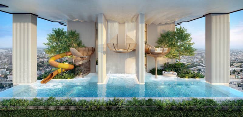 New high-rise residence with swimming pools, co-working areas and gardens, Pattaya, Thailand — photo 9