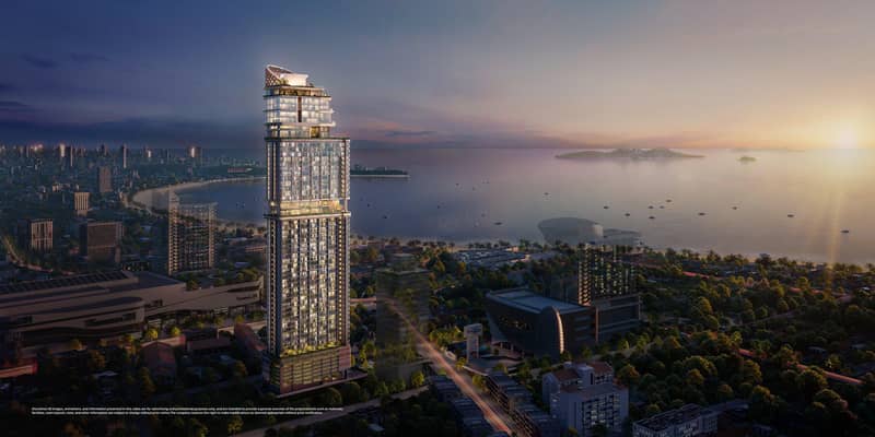 New high-rise residence with swimming pools, co-working areas and gardens, Pattaya, Thailand — photo 3