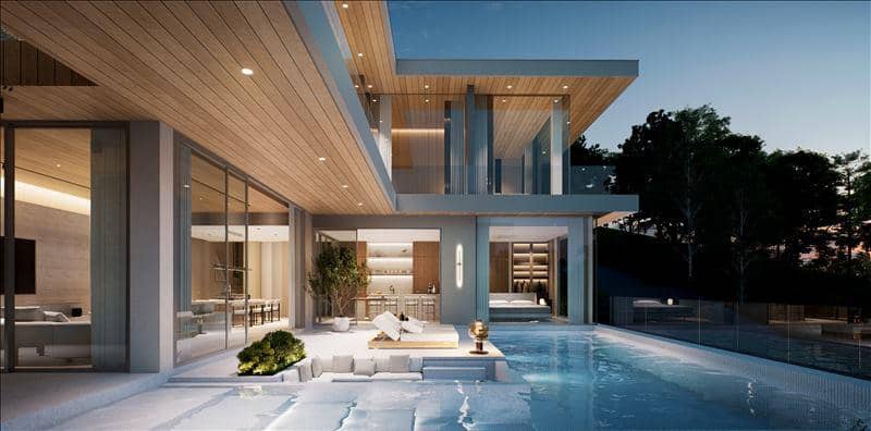 Complex of furnished villas with swimming pools at 950 meters from the beach, Phuket, Thailand — photo 16