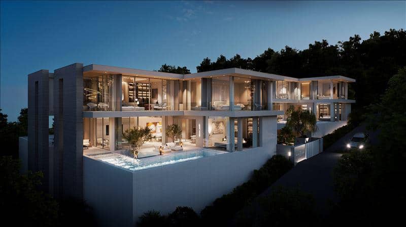 Complex of furnished villas with swimming pools at 950 meters from the beach, Phuket, Thailand — photo 2
