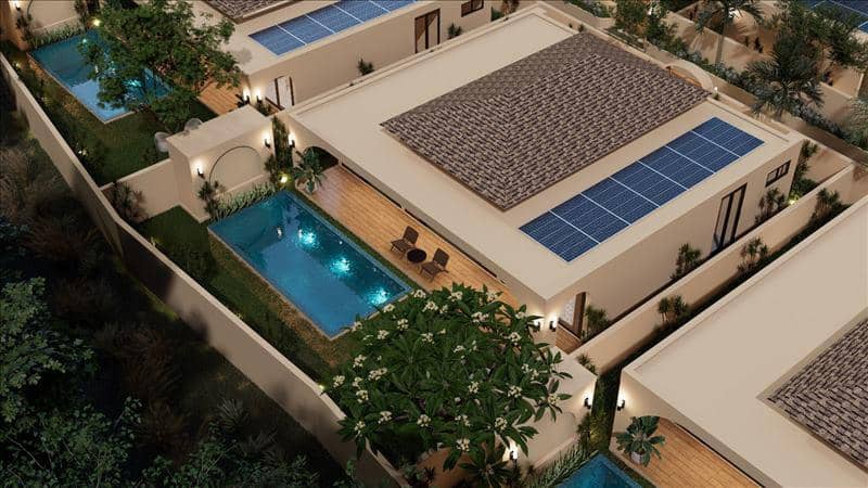 New complex of villas with swimming pools, 10 meters from the beach, Samui, Thailand — photo 11