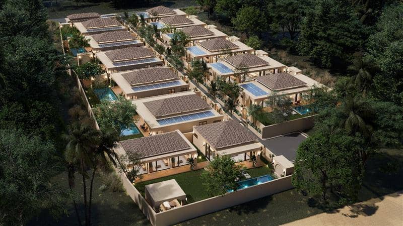 New complex of villas with swimming pools, 10 meters from the beach, Samui, Thailand — photo 2