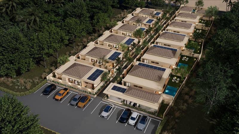 New complex of villas with swimming pools, 10 meters from the beach, Samui, Thailand — photo 14