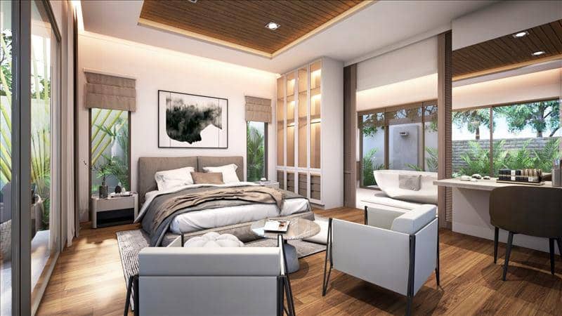 New complex of villas with swimming pools close to prestigious international schools, Phuket, Thailand — photo 9