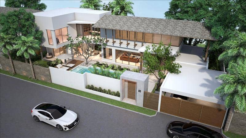 New complex of villas with swimming pools close to prestigious international schools, Phuket, Thailand — photo 23