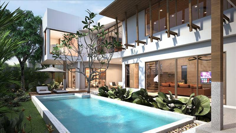 New complex of villas with swimming pools close to prestigious international schools, Phuket, Thailand — photo 2