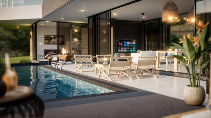 Modern residential complex of villas with swimming pools, Bo Phut, Samui, Thailand — photo 20