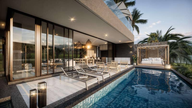 Modern residential complex of villas with swimming pools, Bo Phut, Samui, Thailand — photo 12