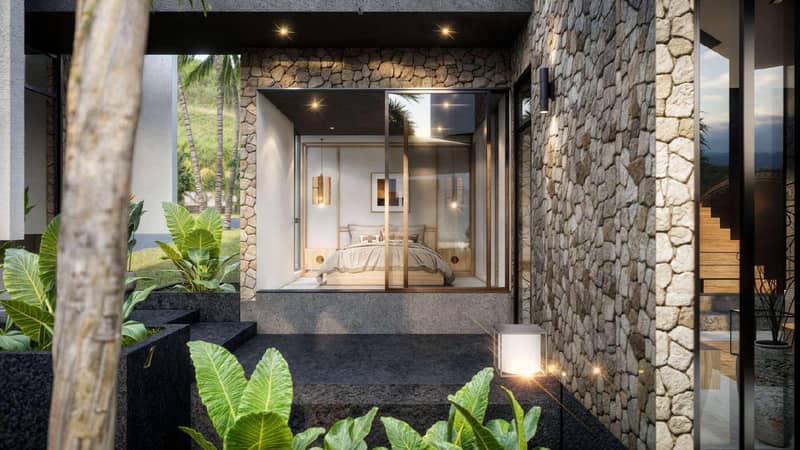 Modern residential complex of villas with swimming pools, Bo Phut, Samui, Thailand — photo 27
