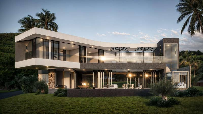 Modern residential complex of villas with swimming pools, Bo Phut, Samui, Thailand — photo 6
