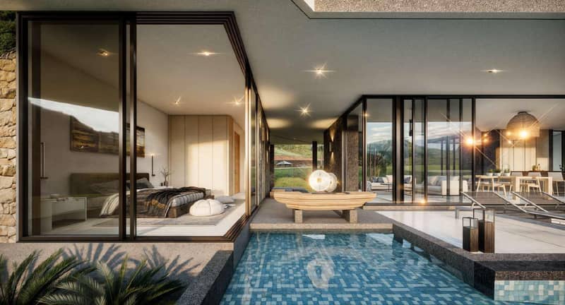 Modern residential complex of villas with swimming pools, Bo Phut, Samui, Thailand — photo 19