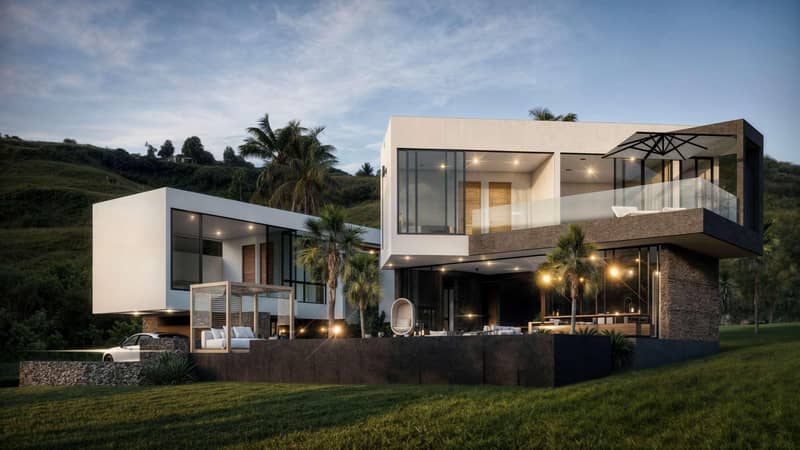 Modern residential complex of villas with swimming pools, Bo Phut, Samui, Thailand — photo 4