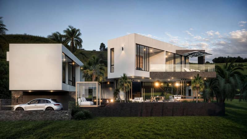 Modern residential complex of villas with swimming pools, Bo Phut, Samui, Thailand — photo 5