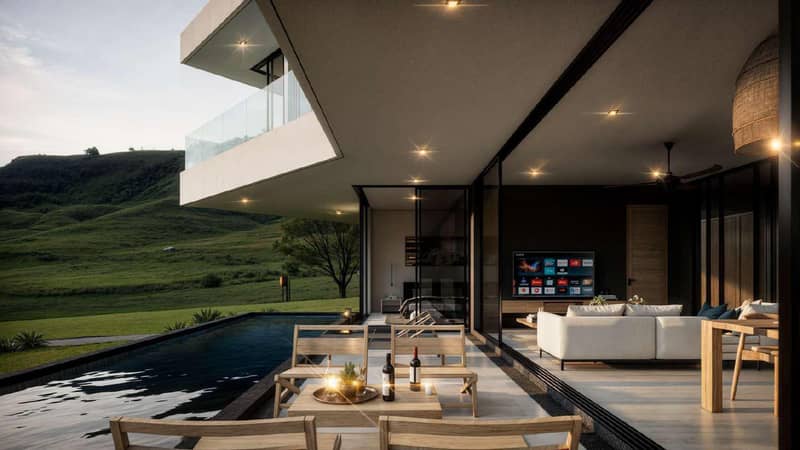 Modern residential complex of villas with swimming pools, Bo Phut, Samui, Thailand — photo 13