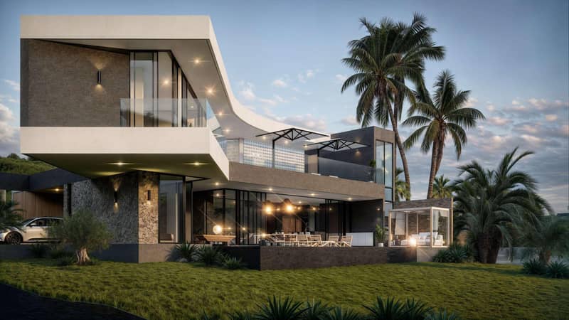 Modern residential complex of villas with swimming pools, Bo Phut, Samui, Thailand — photo 3